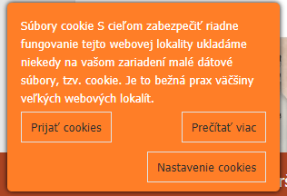Nastavenie Cookies